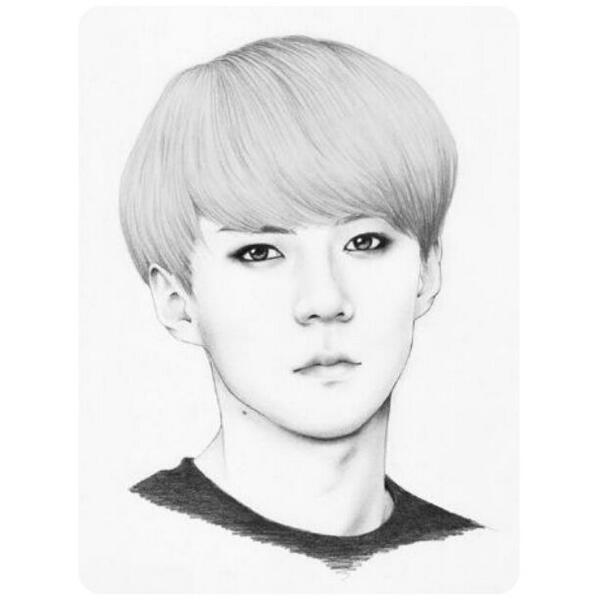 43+ Sketsa Wajah Member Exo BLOG BONTANG