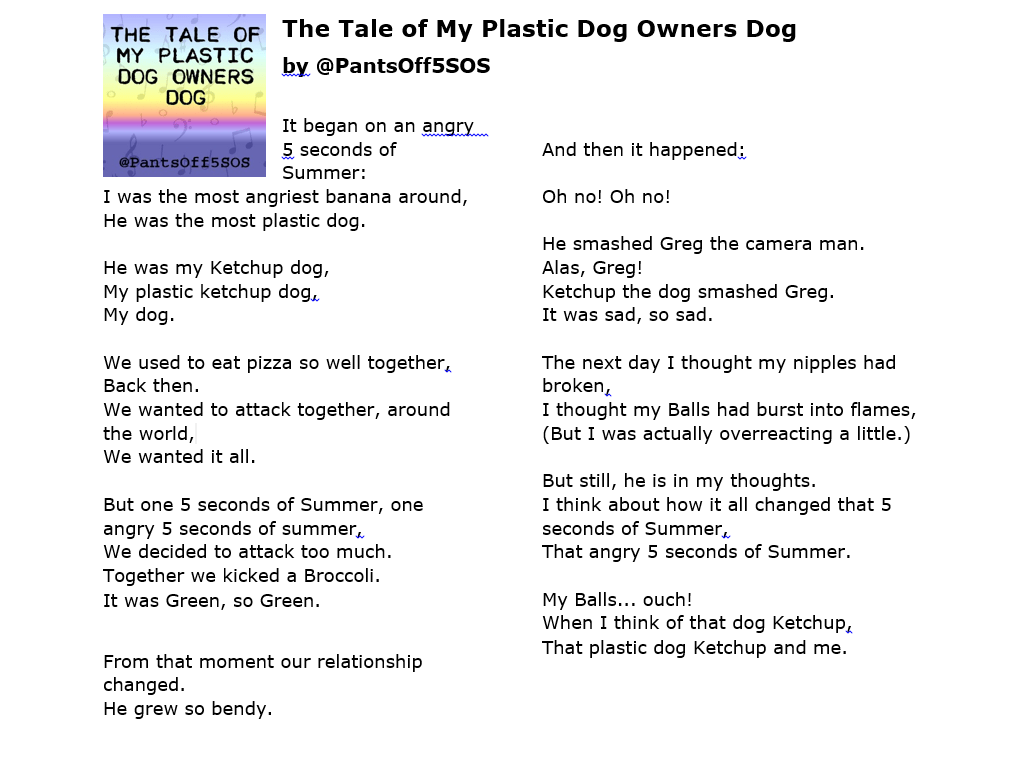 Sophie on Twitter "I used this lyric generator thing and