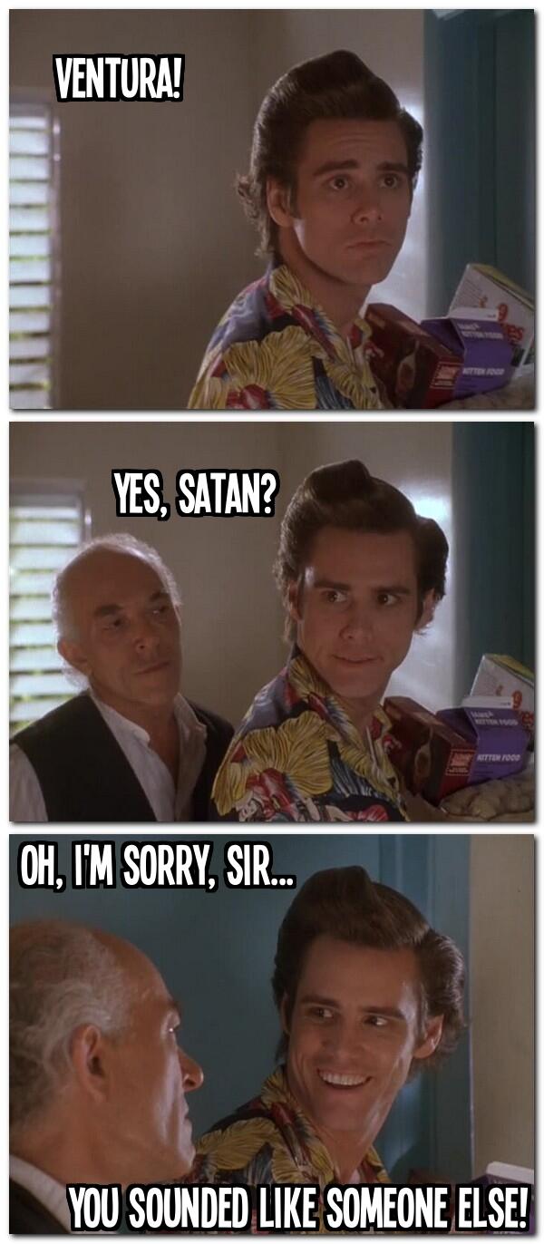 Jim Carrey Ace Ventura Meme camping distractiv