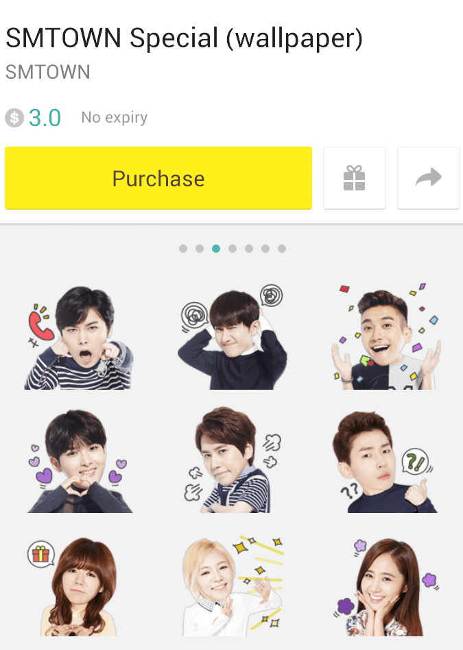 140807 [صور] SMTown Kakaotalk stickers ŠųpęŖ ĘĹƒ