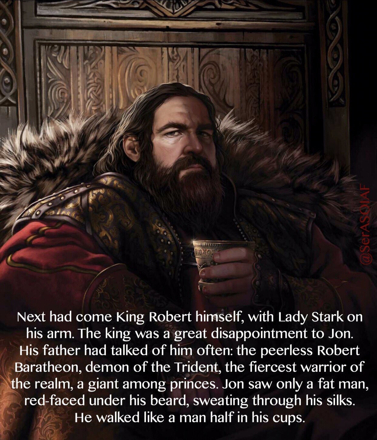 AQuoteOfIceAndFire on Twitter "The peerless Robert Baratheon, demon of