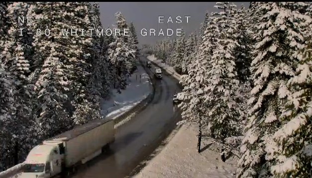 Caltrans District 3 on Twitter "Pretty shot from our new camera on I80 at Whitmore Grade (5022
