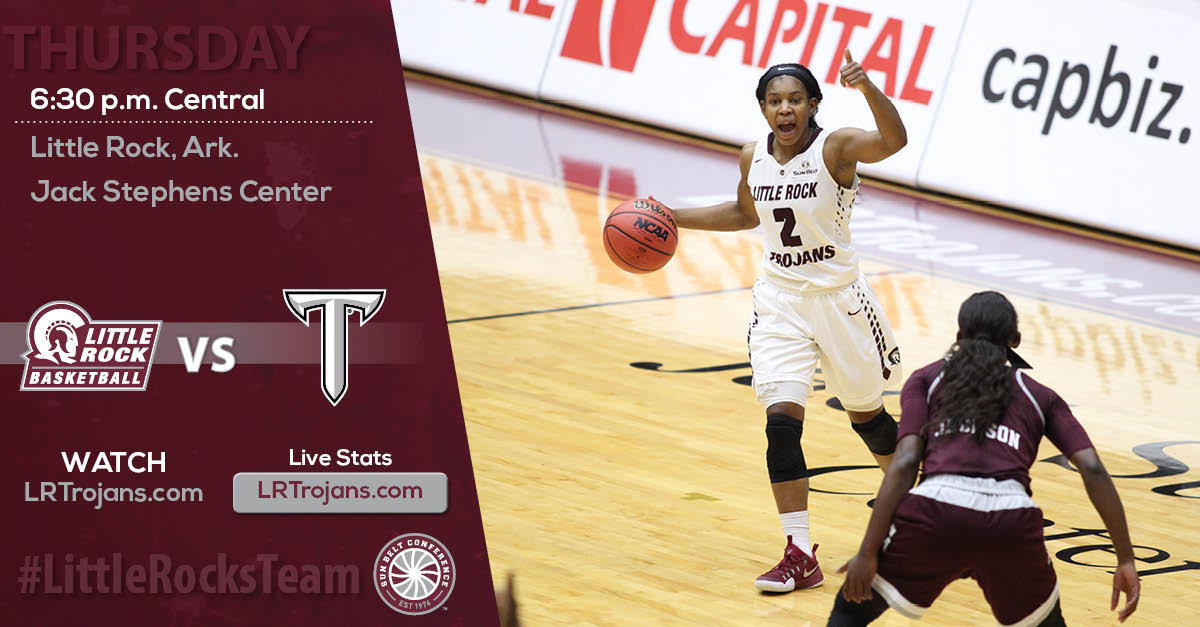 Little Rock WBB on Twitter "Little Rock and Troy will battle with first place on the line