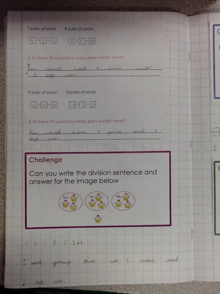 Write a division sentence