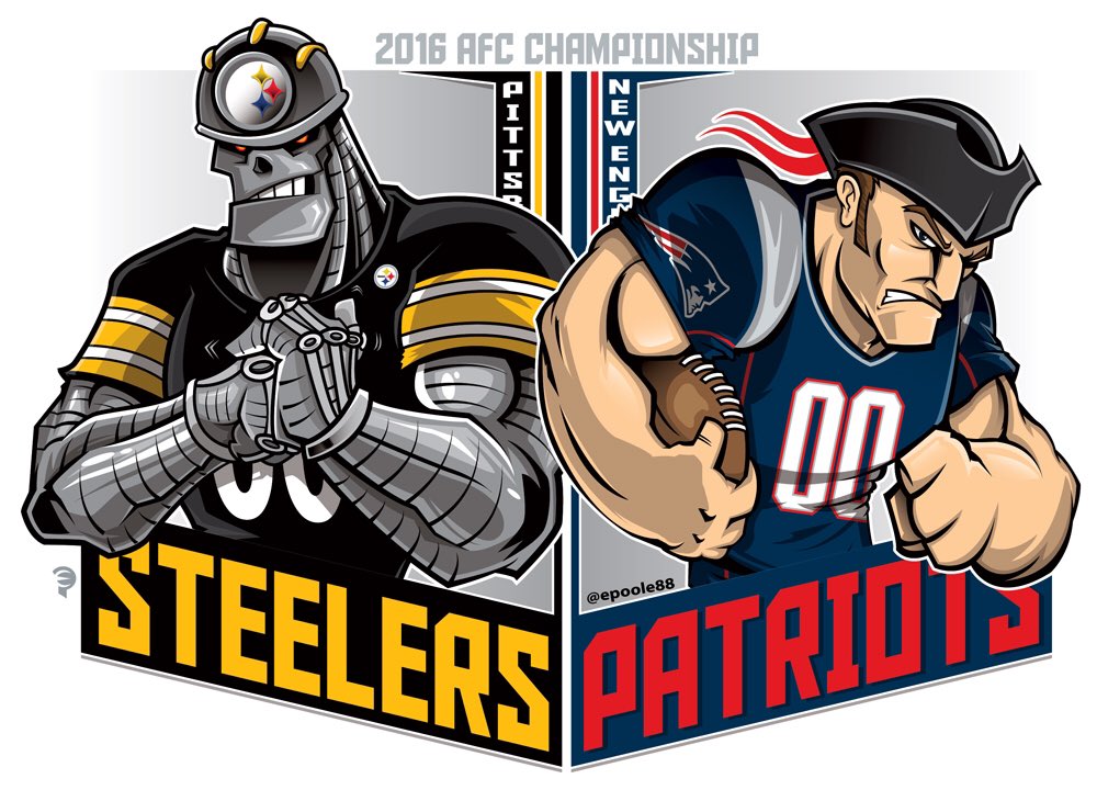 Patriots Steelers Cartoon