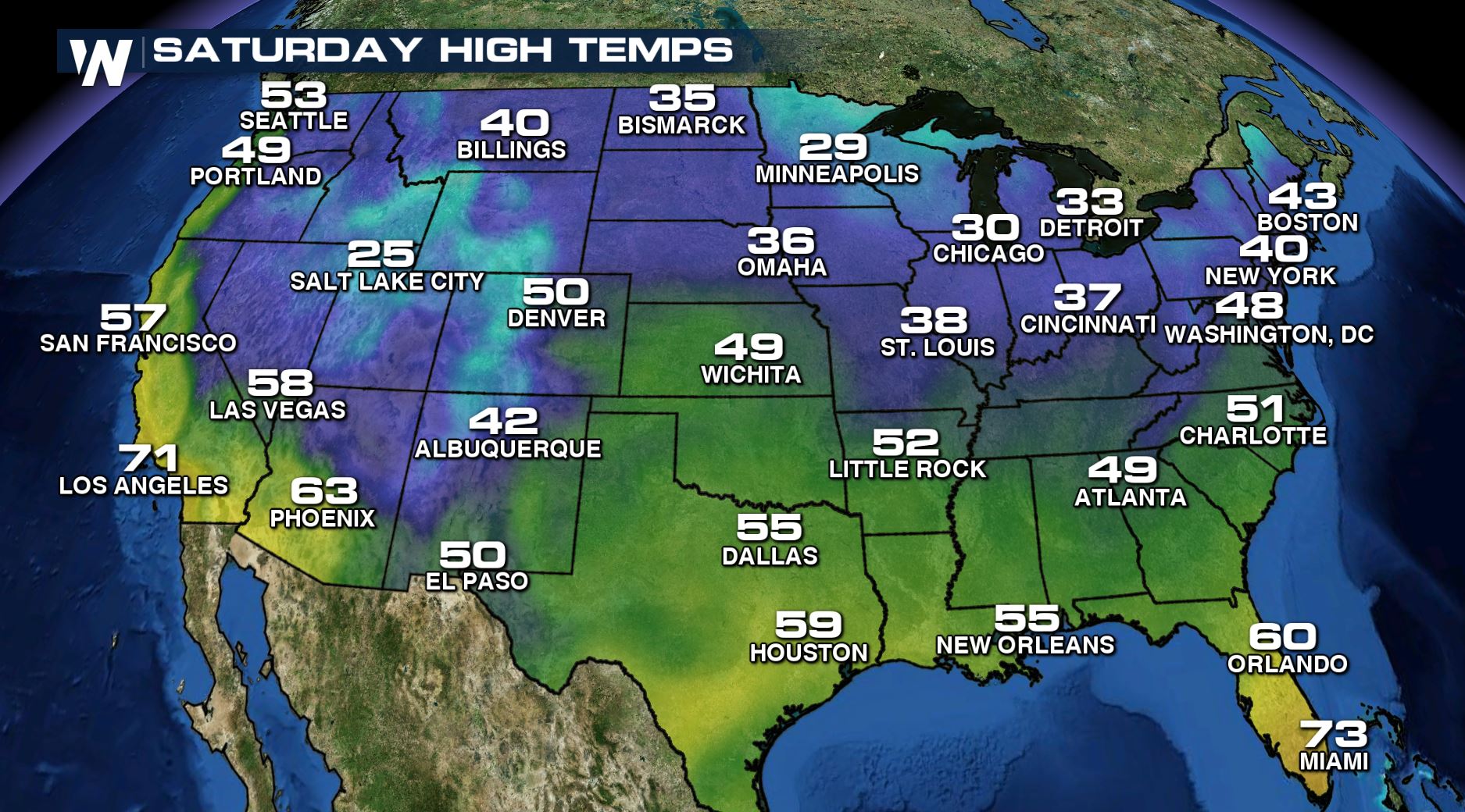 WeatherNation on Twitter "Happy Saturday! Here's a peak at today's