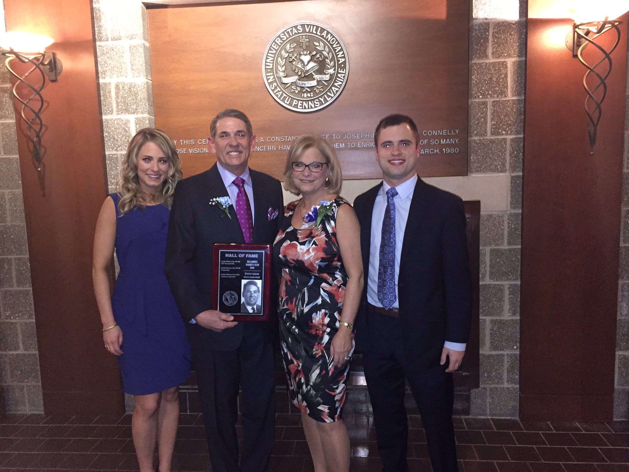 Steve Lappas on Twitter "Me and my crew at Villanova hall of fame