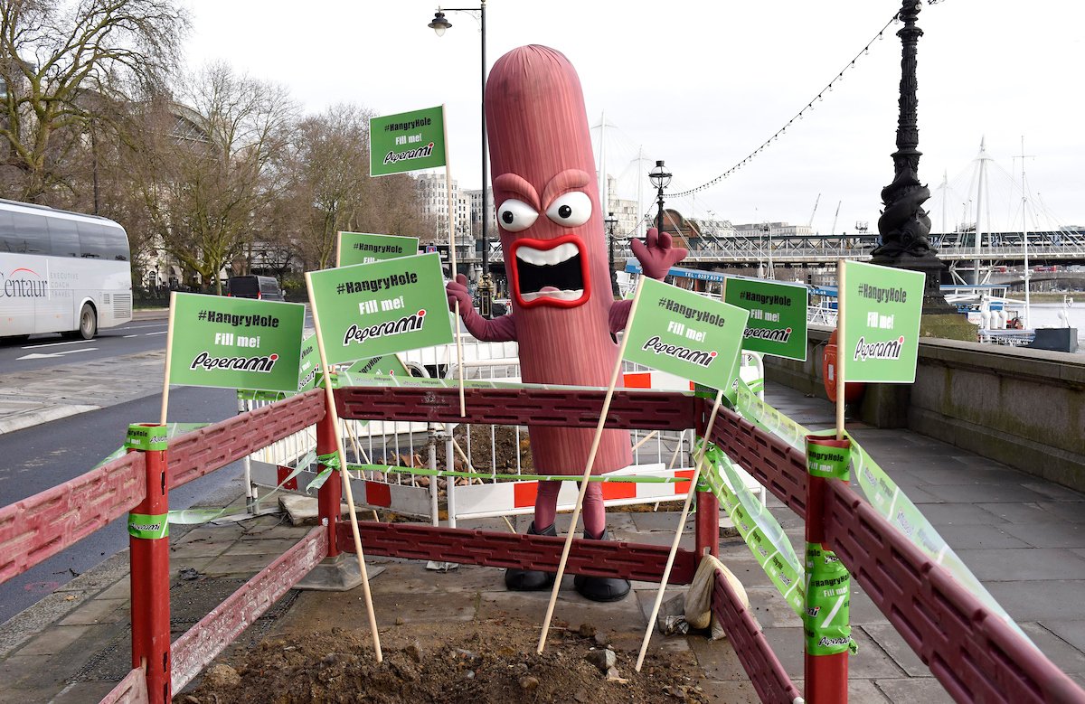 London gets a ‘porking’ in Peperami pothole PR stunt PR Examples