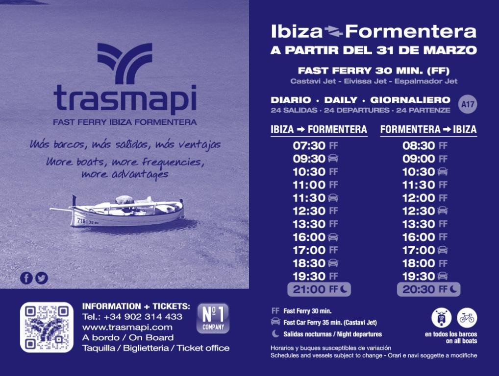 on Twitter "Nuevos horarios Trasmapi ferry 