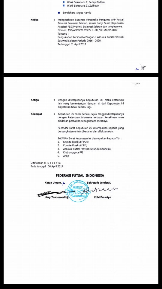 Contoh Sk Pengurus Klub Sepak Bola Bagikan Contoh