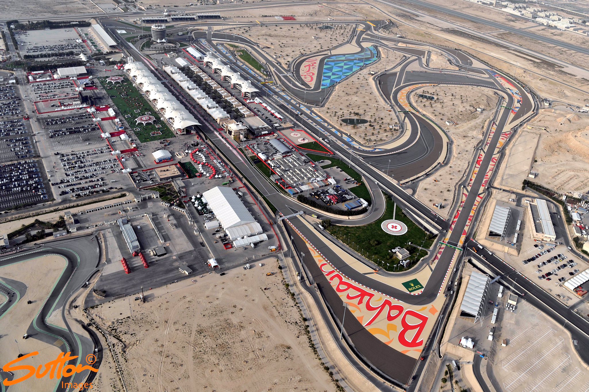 MARK SUTTON on Twitter "Stunning Aerial views of the Sakhir Circuit in