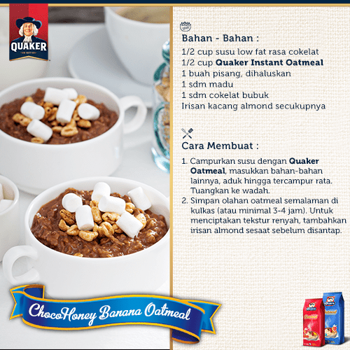 Resep Oatmeal Go / Belajar Dari Kampanye Off You Go Quaker