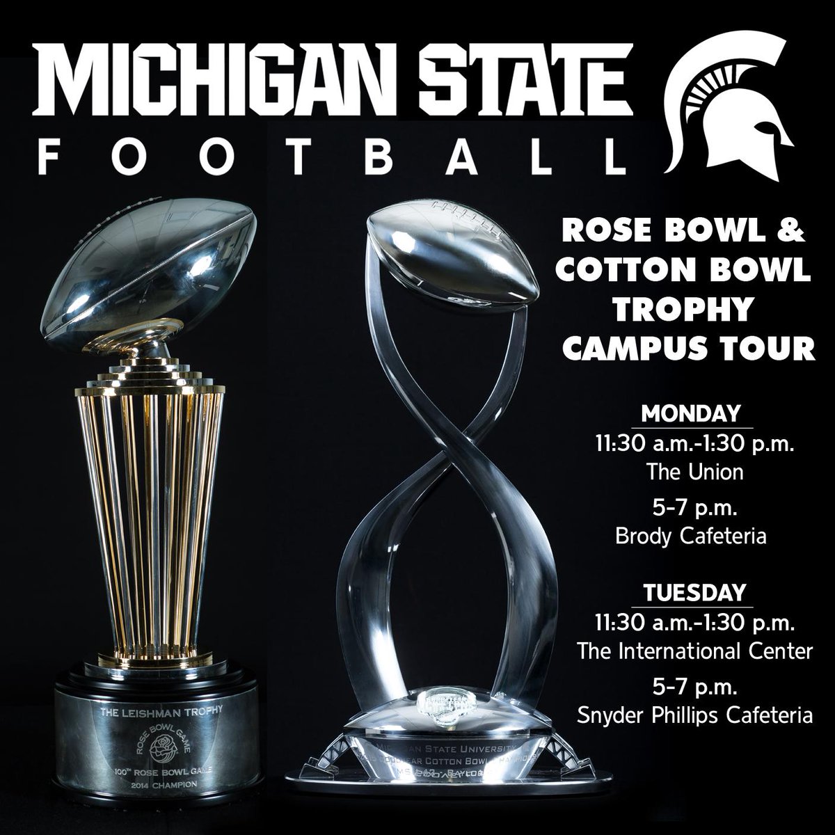 Michigan State Rose Bowl 2022 Trophy