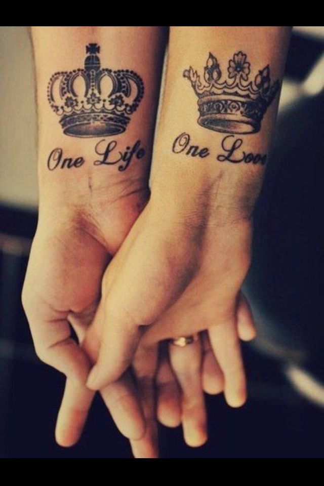 Sick Tattoo Design On Twitter: "Every King Needs His Queen. Idea For Couple Tattoo. Http://T.co/Jc4Qjobslr" / Twitter 960_x_640_jpg