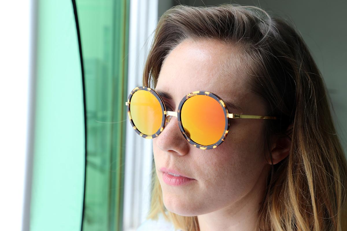 KREWE on Twitter "Louisa in bengal with sunset mirrored lens and 24k