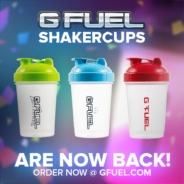 G FUEL® on Twitter "SHAKER CUPS ARE BACK!!!! And in 3 fabulous color