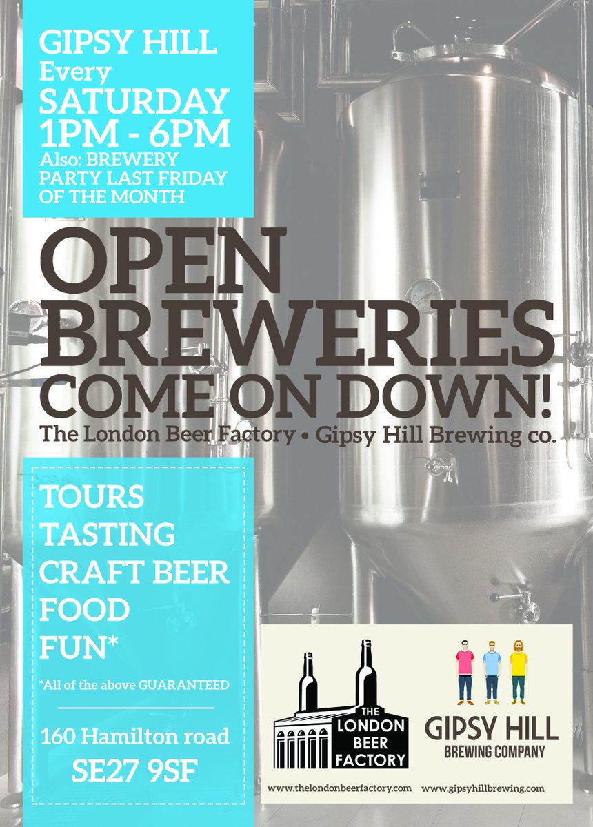 LONDON BEER FACTORY on Twitter "Brewery open day today 16pm at both