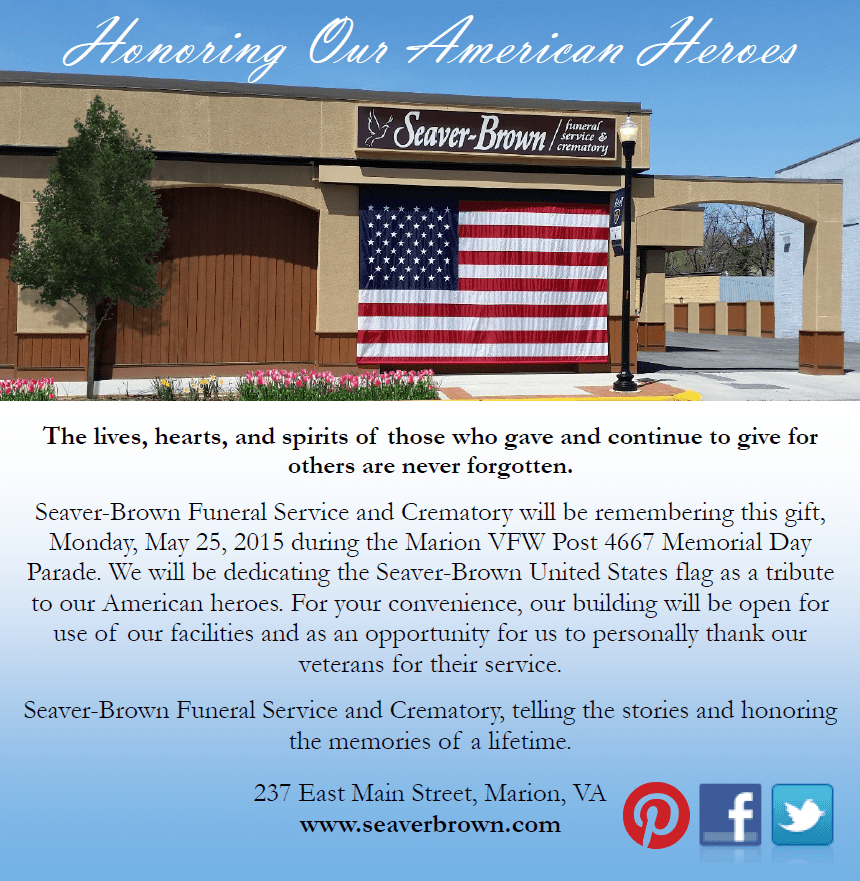 seaver funeral home marion va Vanesa Lackey