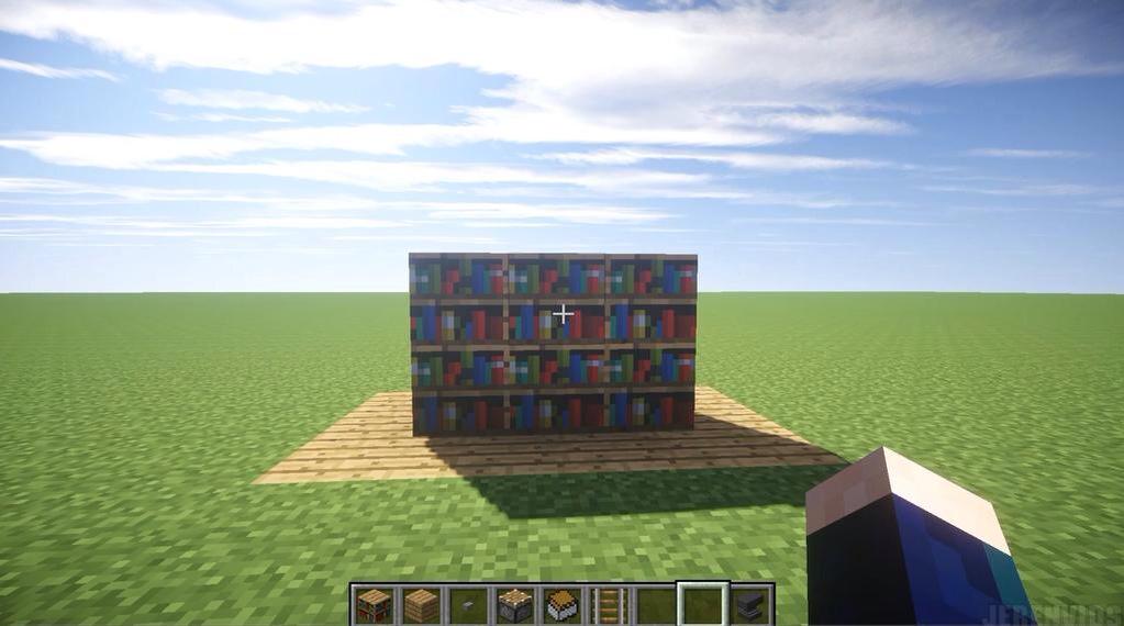 Minecraft Bookshelf Chest House People