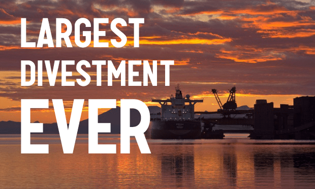Norway's pension fund will divest 8bn from 122 coal companies TODAY