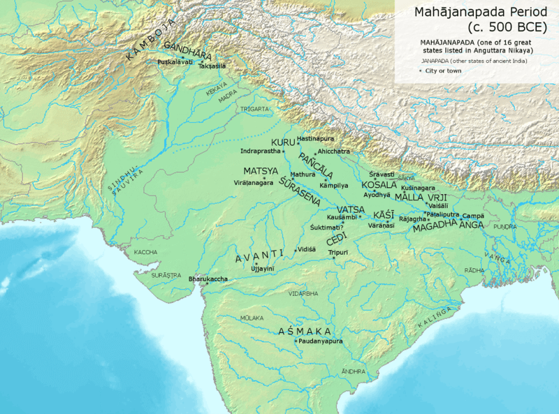 Physical Map Of Ancient India