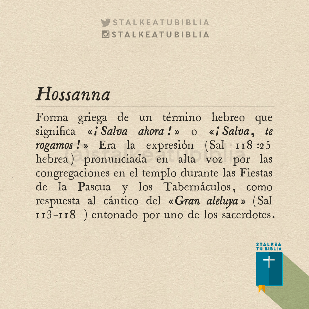 Que Quiere Decir Hosanna Segun La Biblia