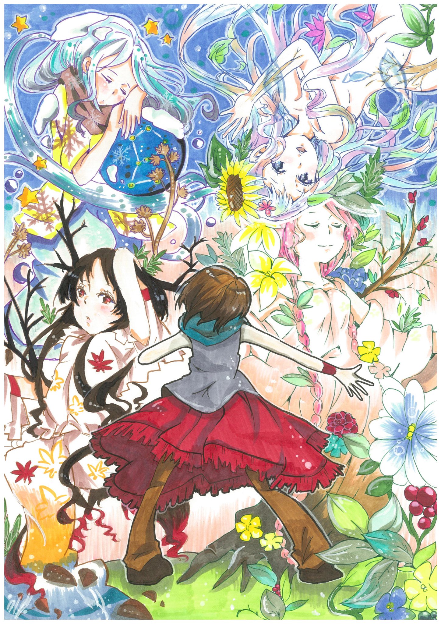 美術デザイン進学×イラコン on Twitter "「中学生・高校生イラストコンテストin長野」結果発表！！テーマ
