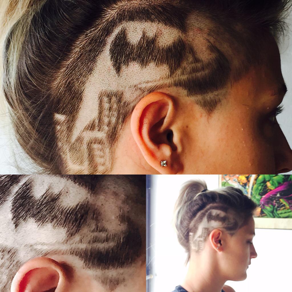 Batman Design Haircut