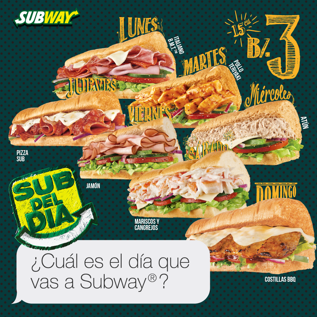 SUBWAY Panamá on Twitter "Tus amigos al ver el menú del SubDelDia