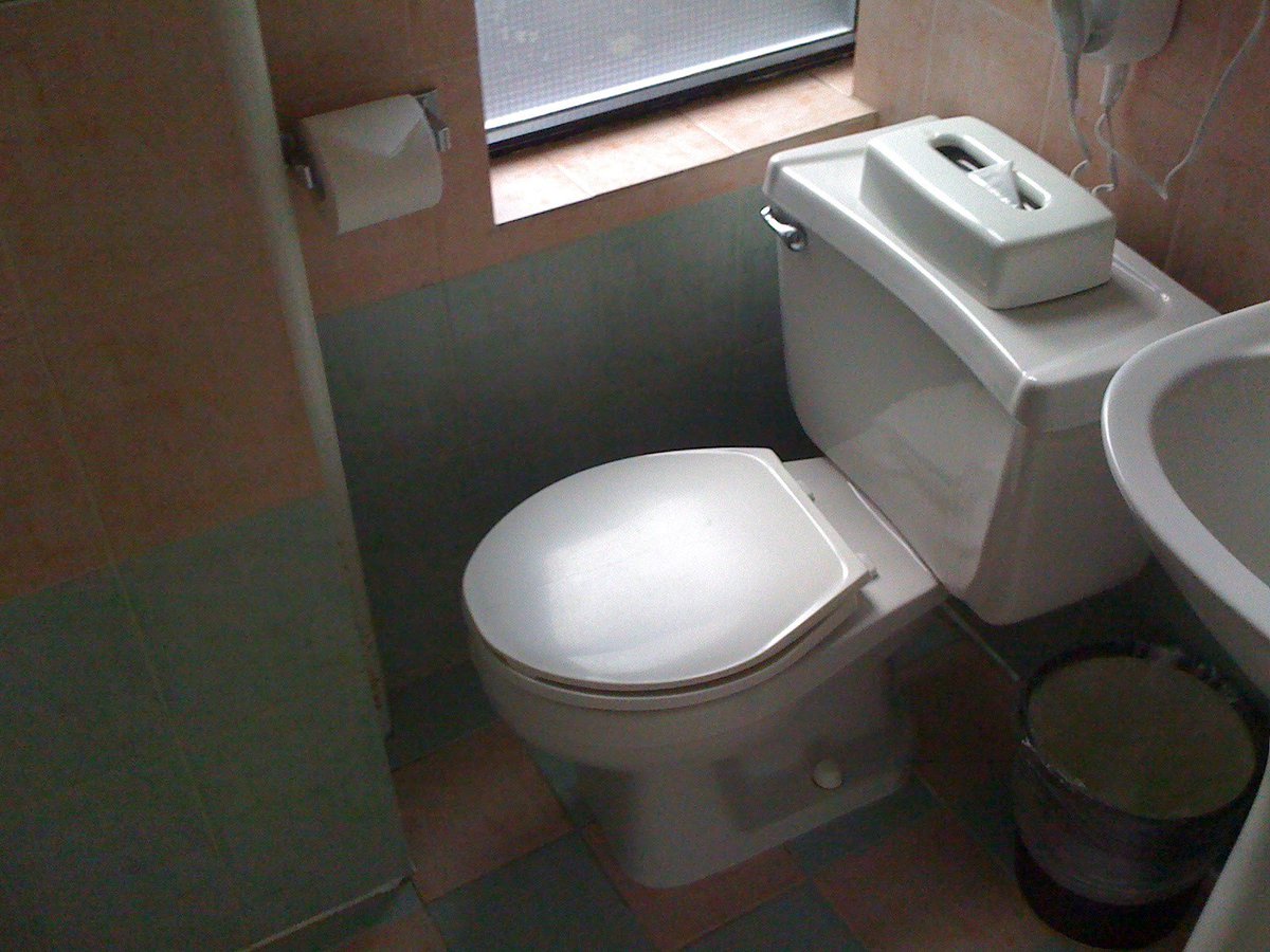 This is the toilet from the Hotel Pennsylvania in New York where you