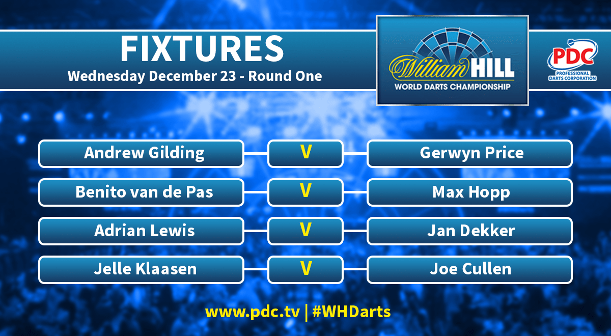 PDC Darts on Twitter "FIXTURES Here's the fixtures for day seven of