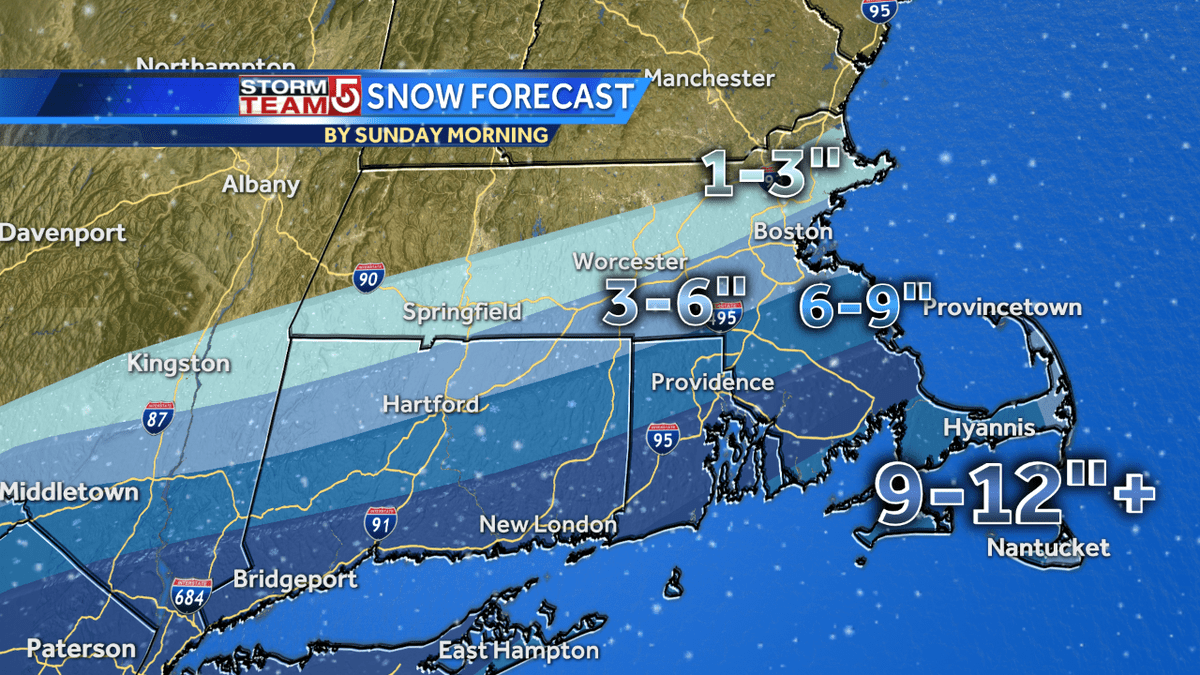 Easton Weather Update Forecast Says 69 Inches of Snow Possible