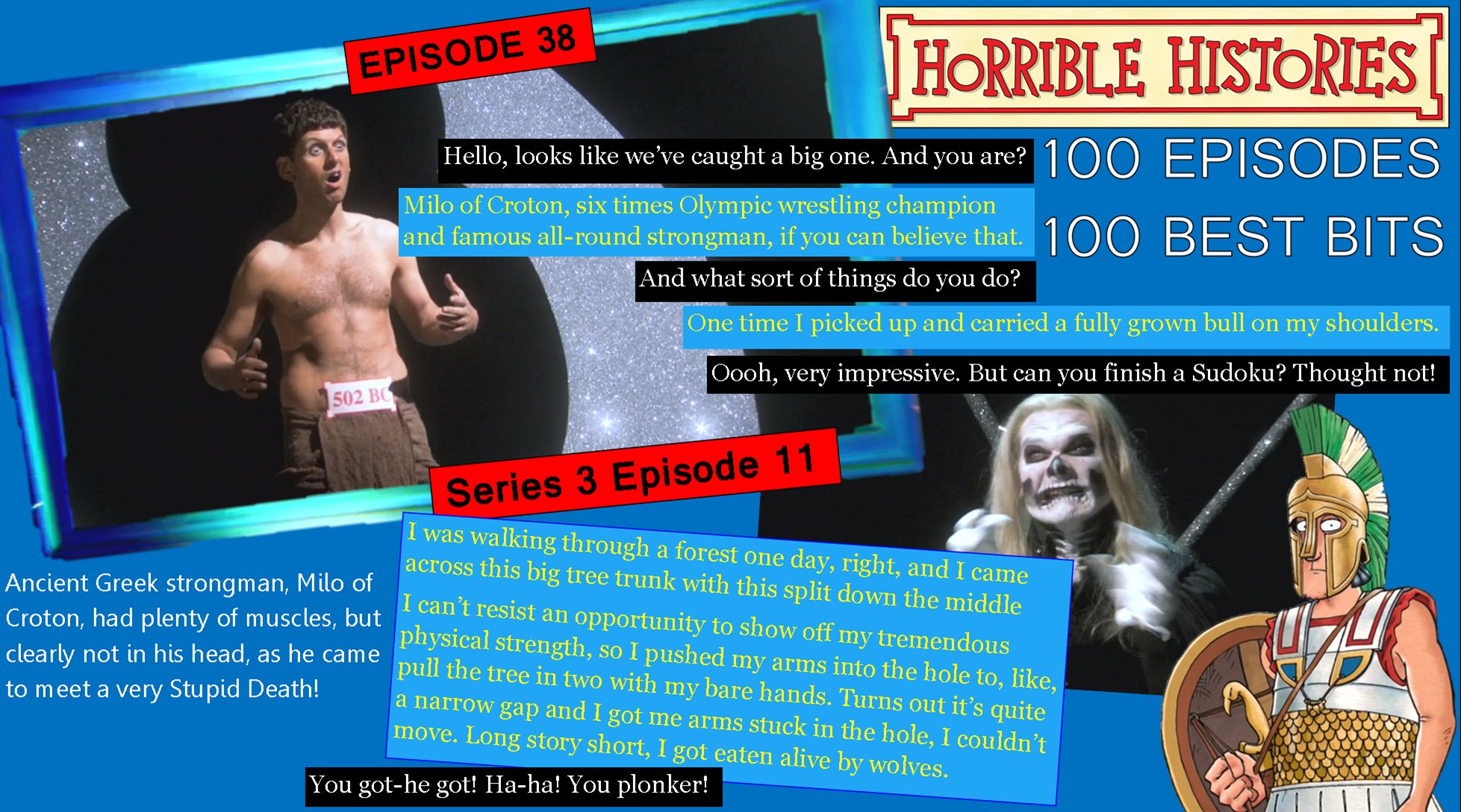 Horrible Histories TV on Twitter "EPISODE 38 Stupid Deaths Milo of