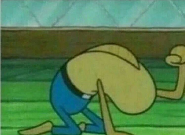Meme on Twitter "fish from spongebob sad fist pounding floor meme