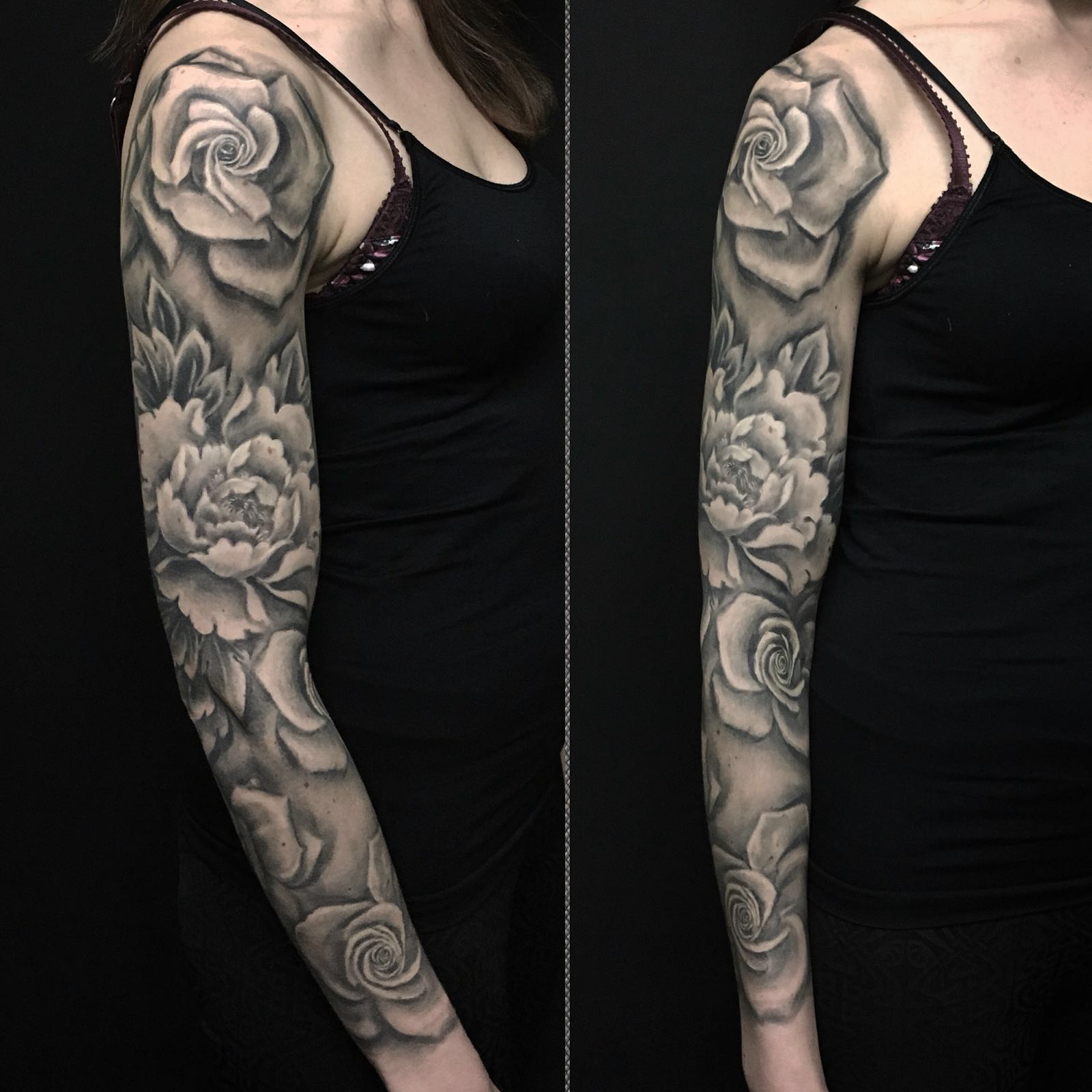 Shall Adore Tattoo On Twitter: "Gorgeous Floral Sleeve By Silvia Zed #Tattoo #Shalladoretattoo #Shoreditch #Blackandgrey Https://T.co/Hkykdxbpnd" / Twitter 1600_x_1600_jpg