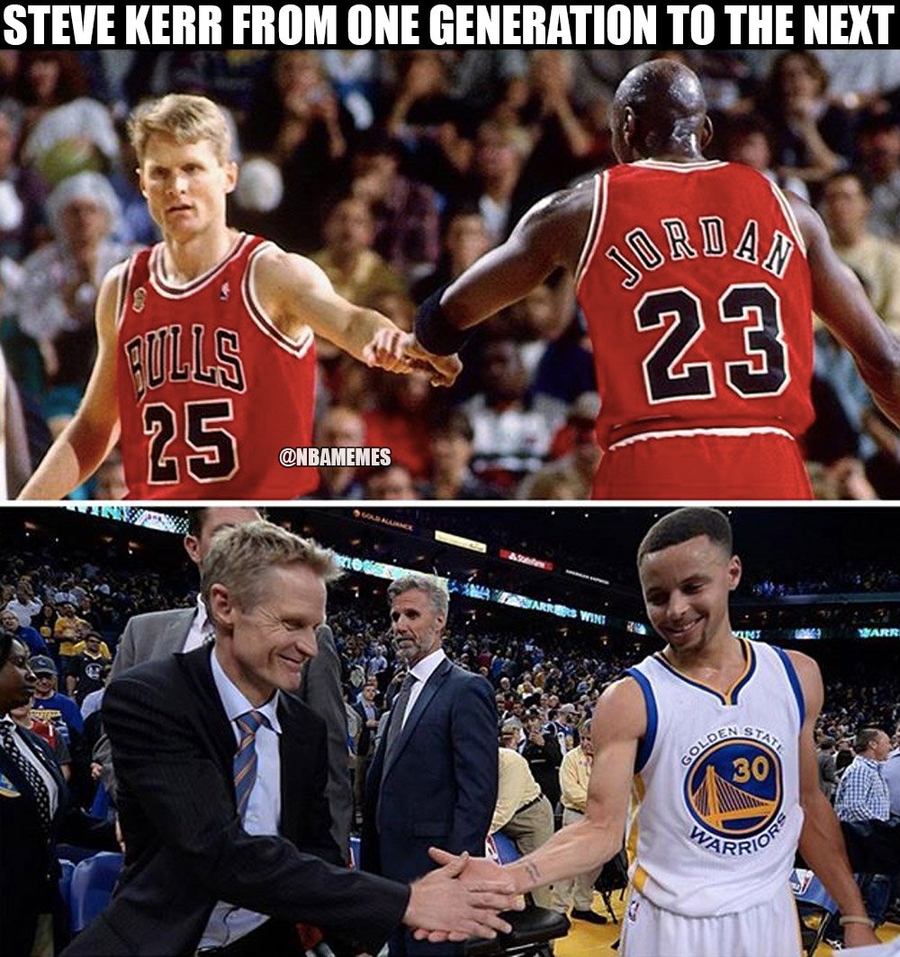 NBA Memes on Twitter "Steve Kerr surrounding himself with greatness