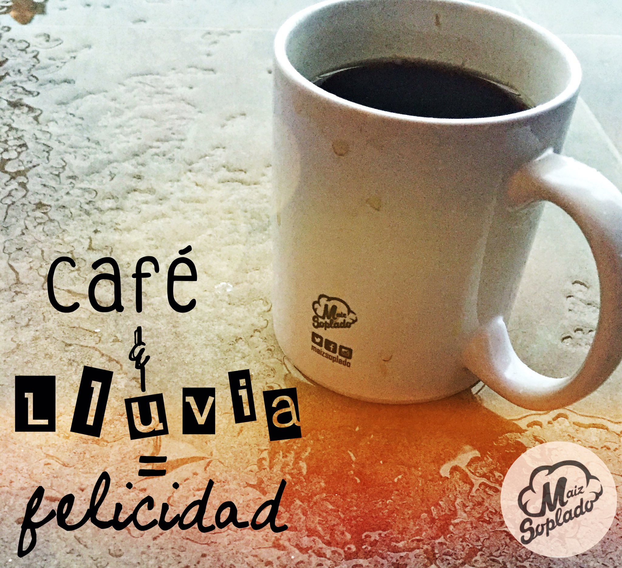 Maiz Soplado on Twitter "Cafe & Lluvia!!!⛈☕️⛈frasefrasespositiva