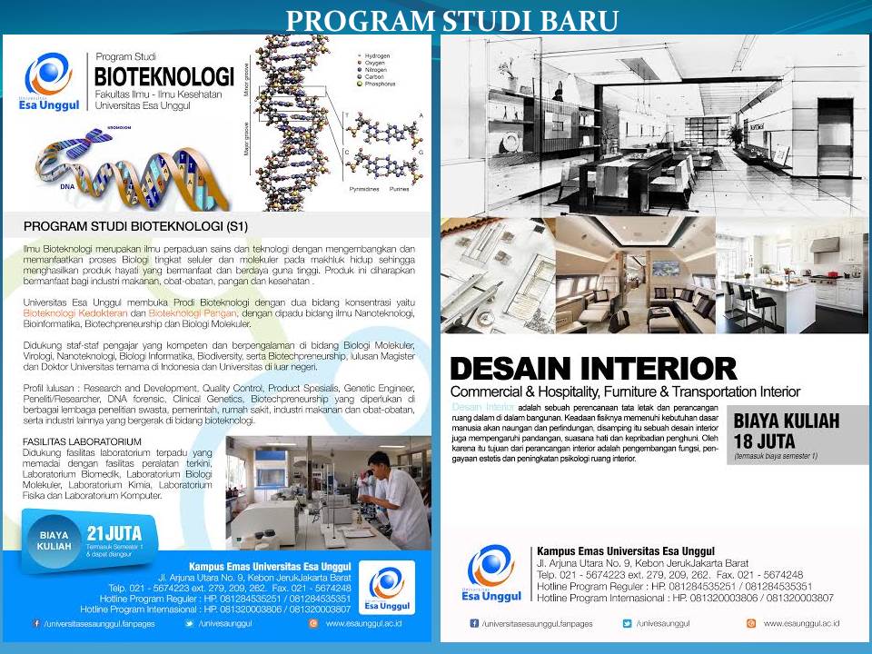 Terpopuler Akreditasi Desain Interior Esa Unggul