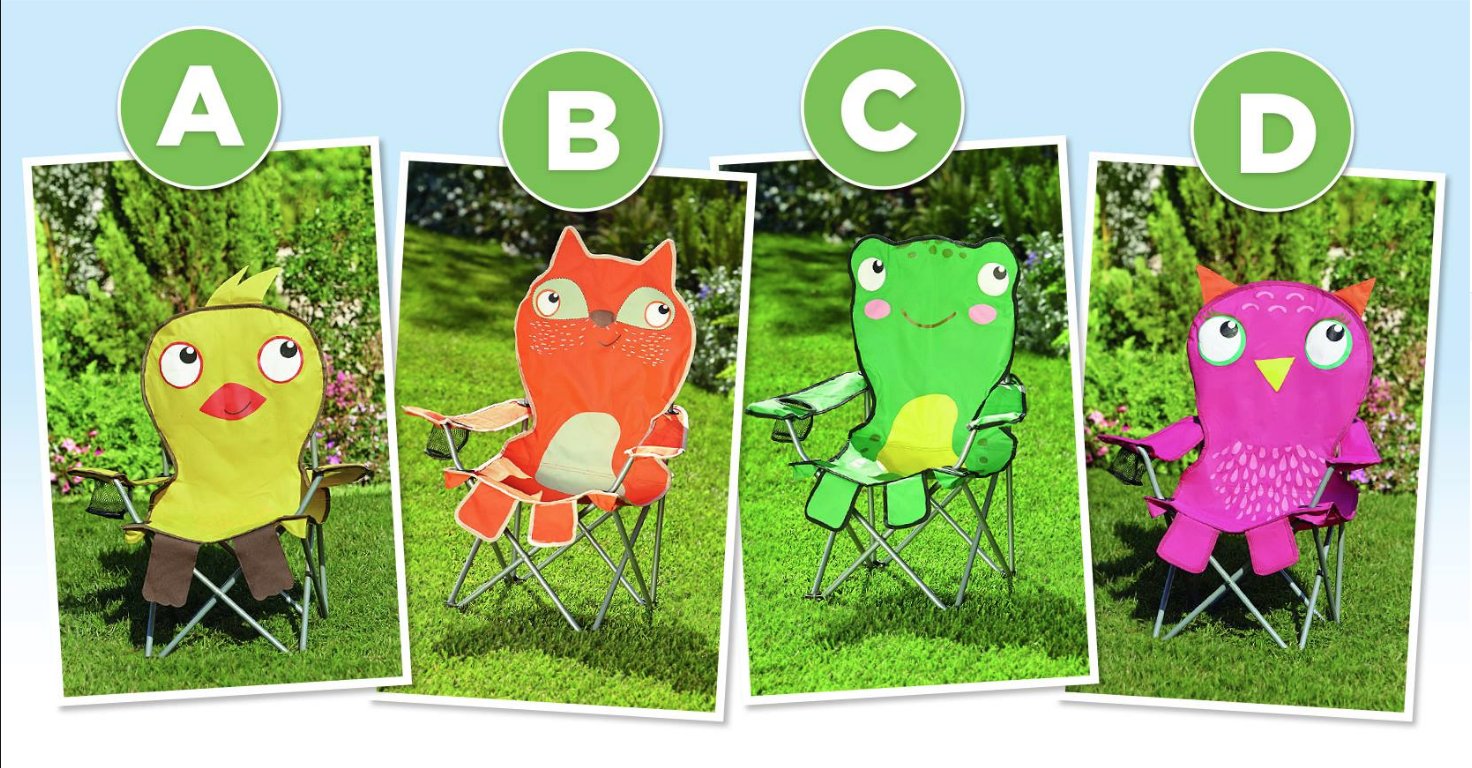 Asda on Twitter "Which cute camping chair would your little one love? They're £7 from our