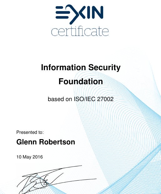 Glenn Robertson on Twitter "ISFS Information Security Foundation based on ISO IEC 27002