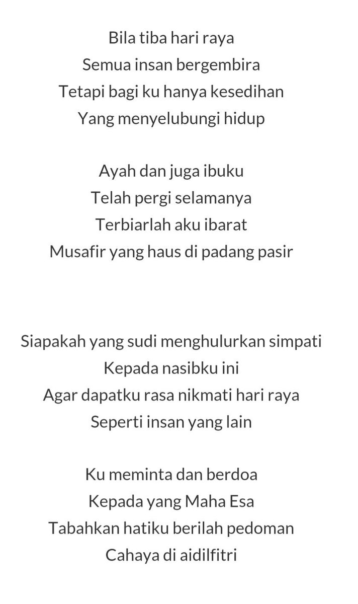 Lirik Selamat Hari Raya
