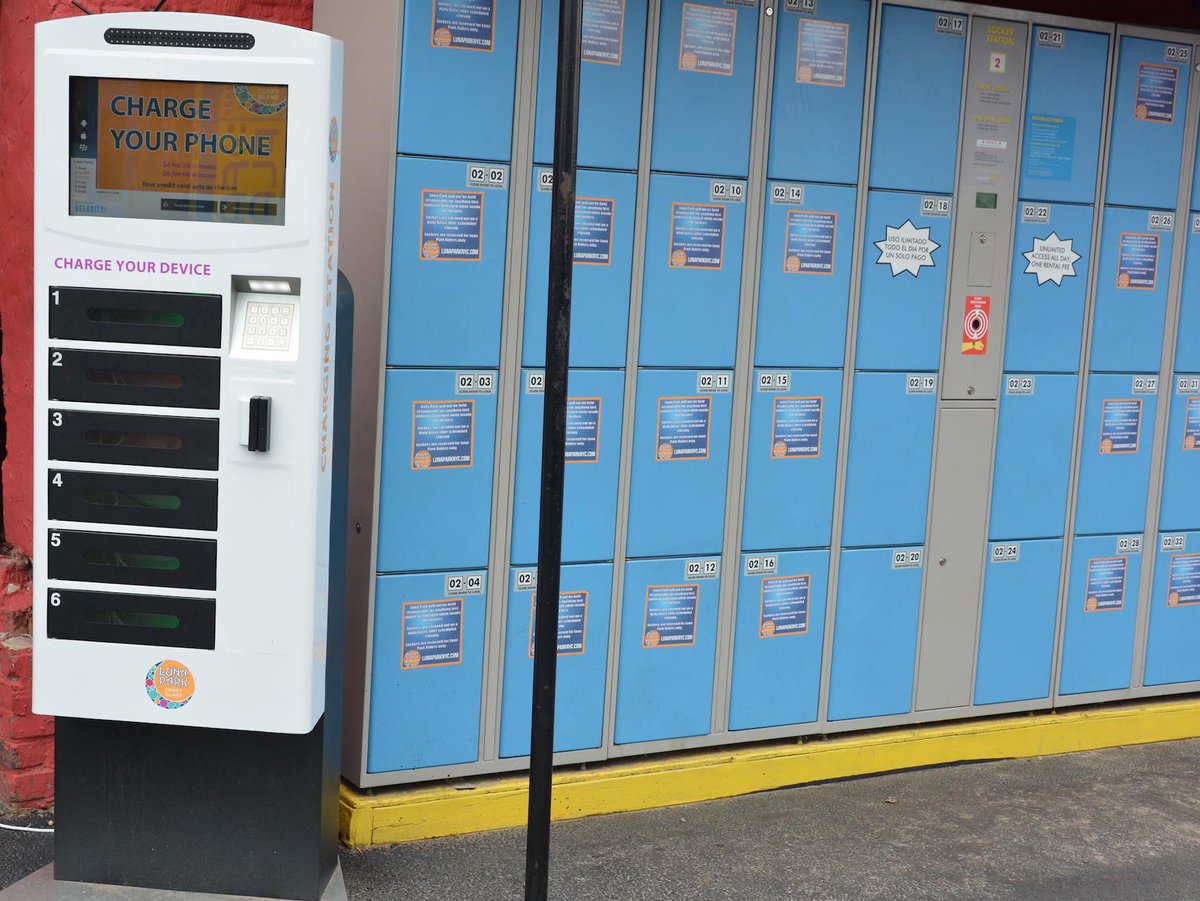 Luna Park In Coney Island On Twitter: "Power Up 🔋 & Store Your Stuff! 🔒 Try One Of Our Charging Stations Near #Soarineagle Or Our Lockers Near #Luna360! Https://T.co/Fxai3Bisik" / Twitter