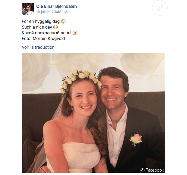 Ole Einar Björndalen Hochzeit