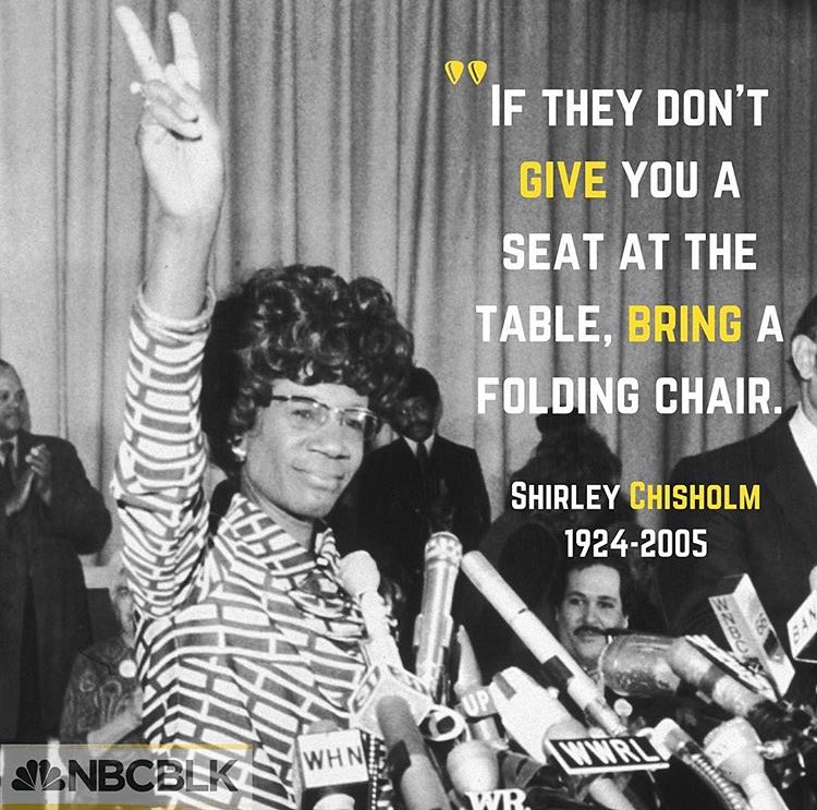 NBCBLK on Twitter "'If they don't give you a seat at the table, bring