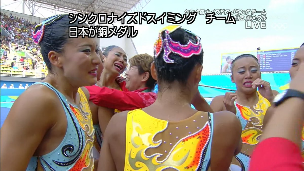 【速報】シンクロで日本が銅メダル獲得！ 鬼の井村雅代監督が指導、アテネ以来の12年ぶり！ rio2016