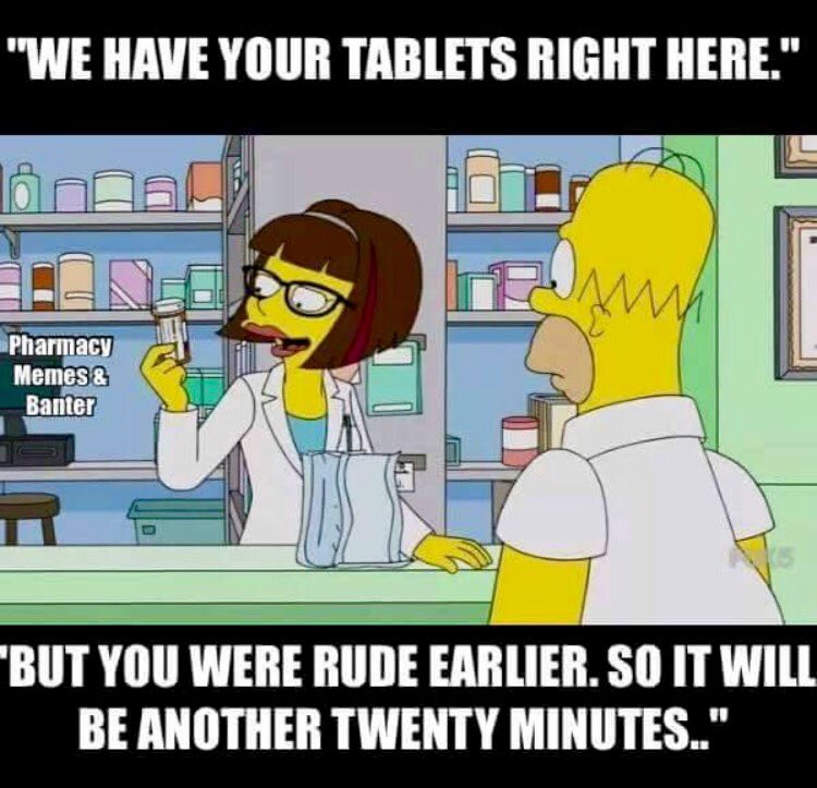 Crazy RxMan on Twitter "Consequences of being rude to your Pharmacist.…