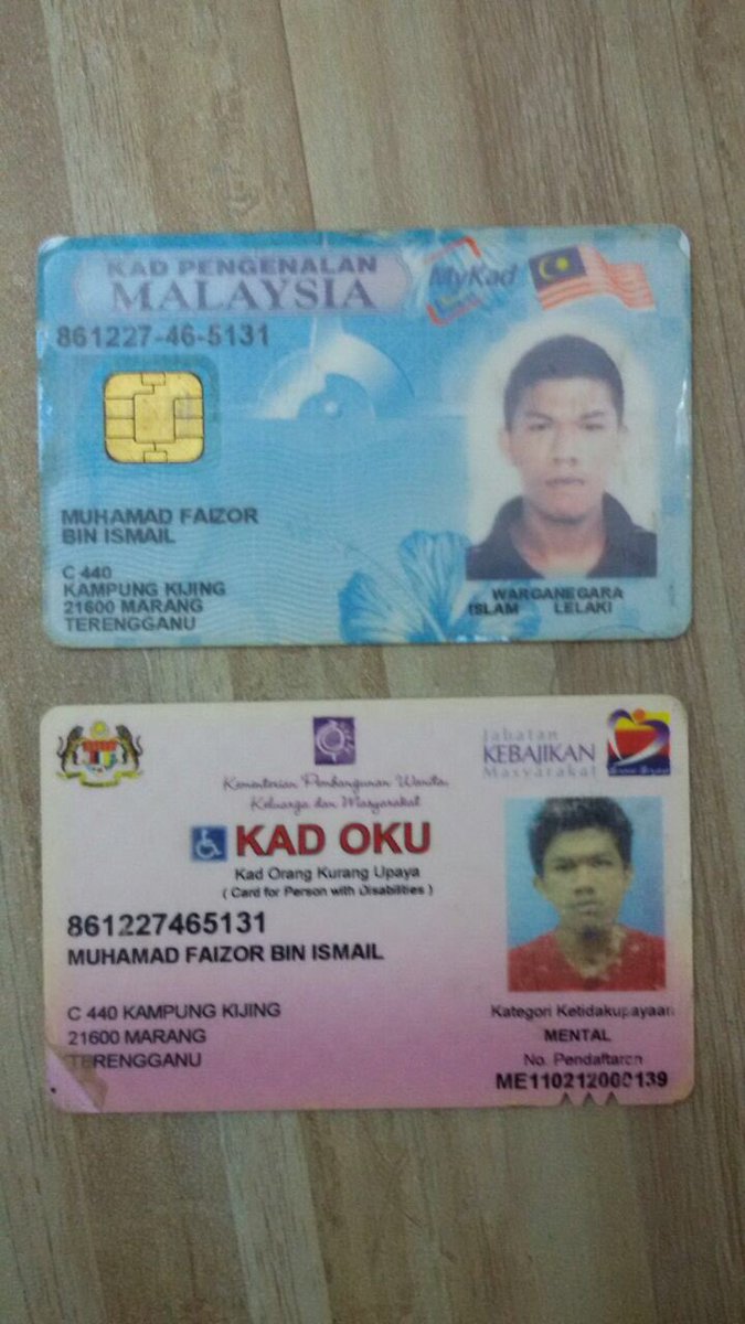 Contoh Kad Oku Mental