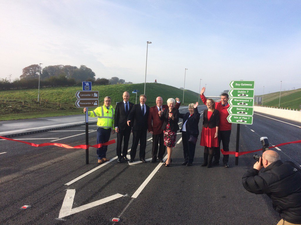 Heysham link road opens Granada ITV News