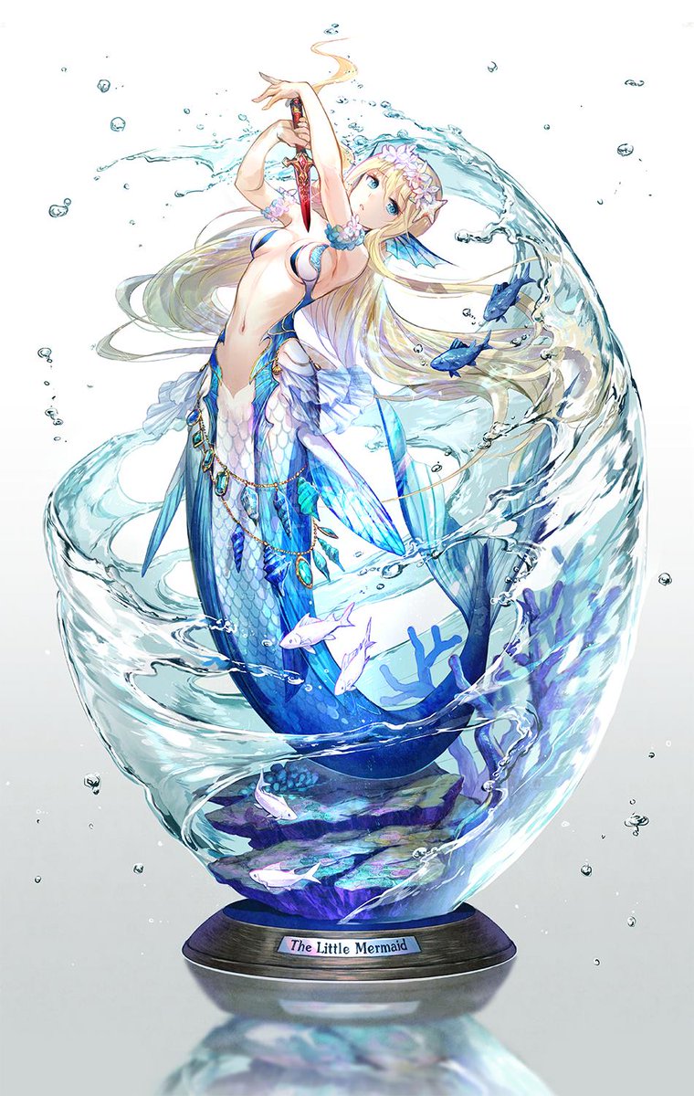 Pin On Art＆Others 藤ちょこ-Fuzichoco- On Twitter: "人魚姫のイラストをMyethosさんにてフィギュア化していただきました！ 透明感がすごい！Https://T.co/N5Iugnu4Yh Https://T.co/Dhvheqt1Lc" / Twitter