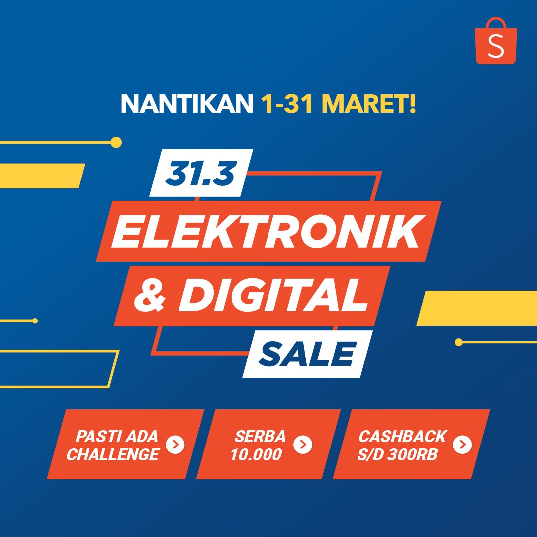 Shopee Indonesia on Twitter "NANTIKAN 131 Maret akan ada